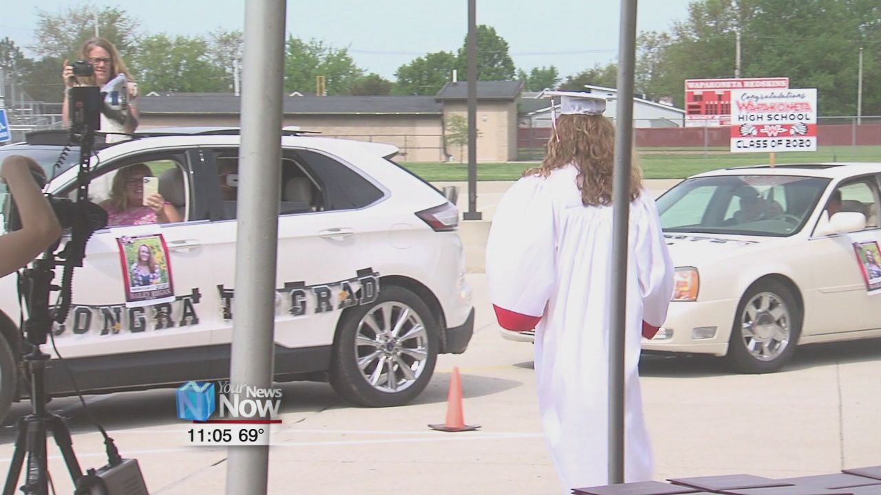 Wapakoneta high school seniors "walk the stage"